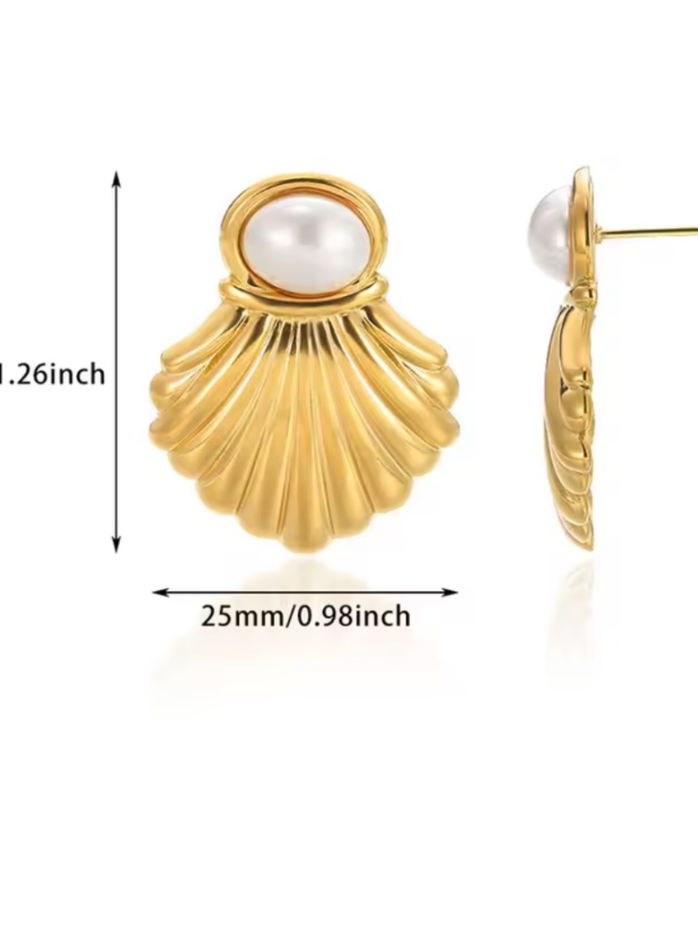 Versatile Shell Earrings - Picture 2 of 3